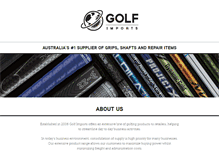 Tablet Screenshot of golfimports.com.au